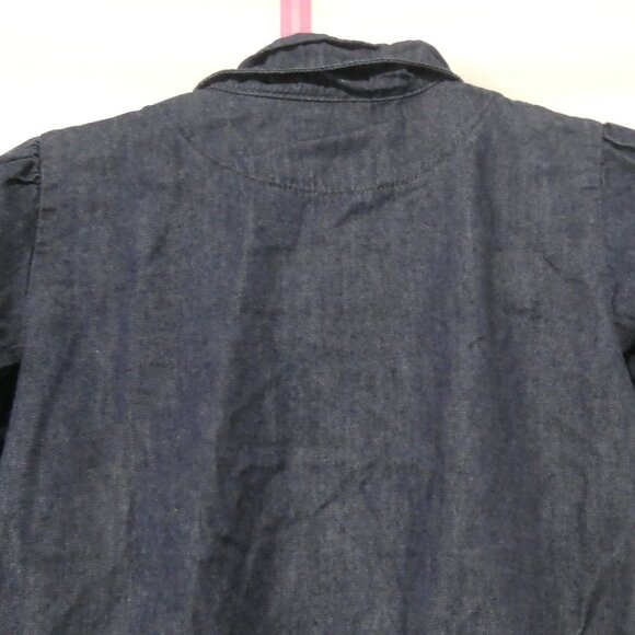 MAGGIE & ZOE | 5T | Blue Denim Dress with Collar and Ruffles - Picture 10 of 16